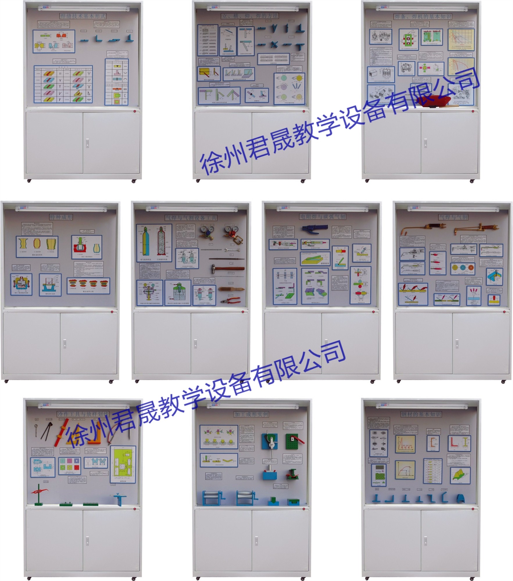 JS-HM10型 焊、鉚工藝學教學陳列柜